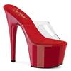 Pleaser - ADORE701 Platform Sandals - Transparent/Red Product image